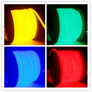 открытый водонепроницаемый 110В 220В RGB неоновый гибкий светодиодный неон веревку освещение для дома